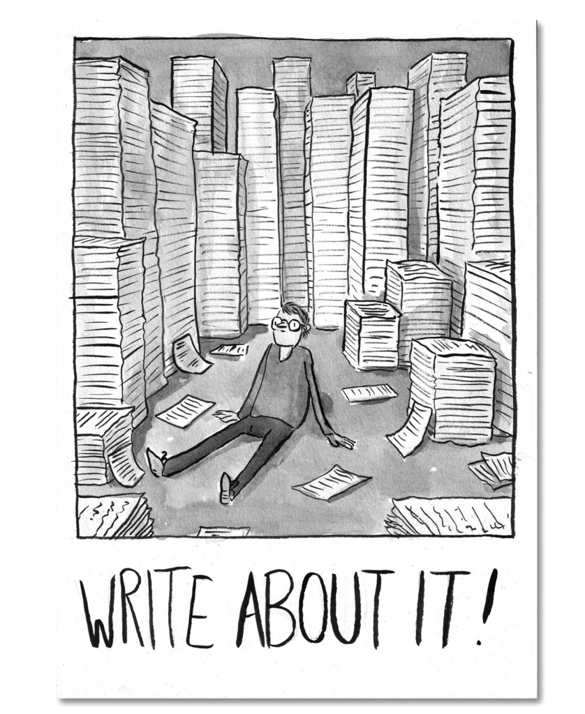 write about it Illustration