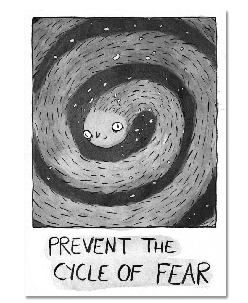 Prevent the cycle of fear Illustration