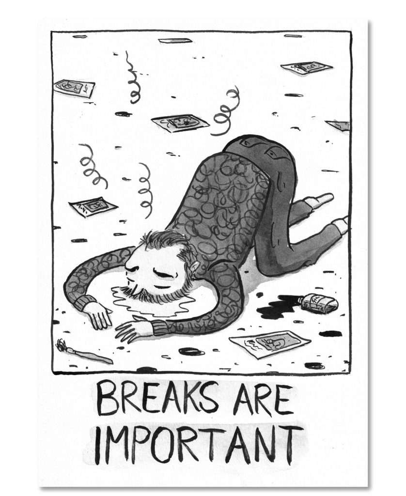 Breaks are important Illustration