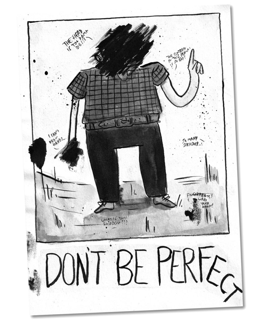 Don't be perfect Illustration