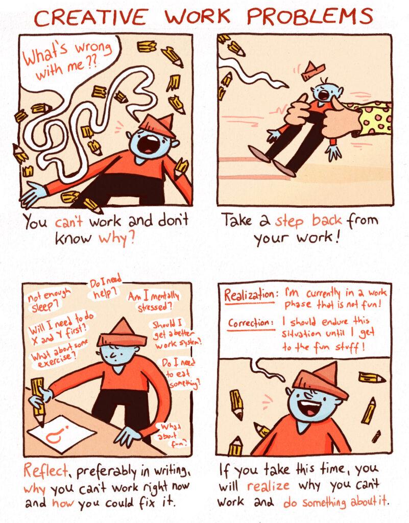  Creative Work Problems comic reflect